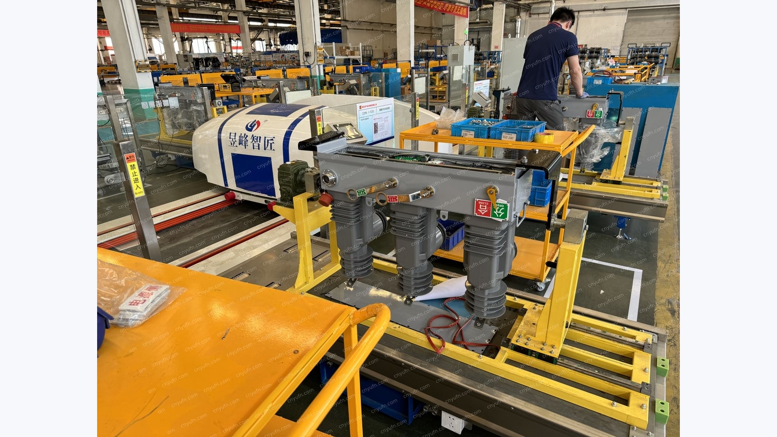 recloser assembly production flow line