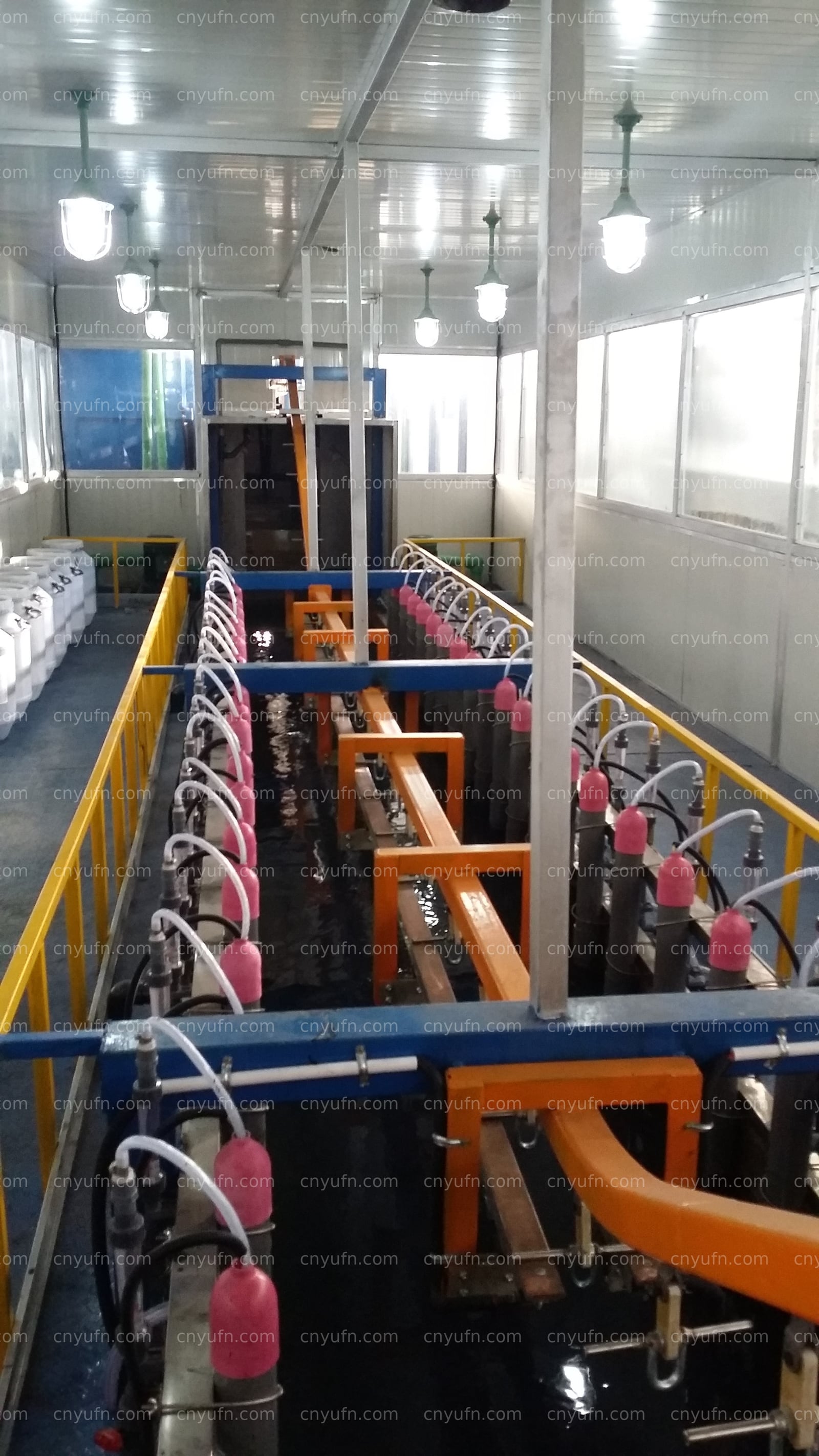 Bicycle Frame E-Coating and Water Decal Line
