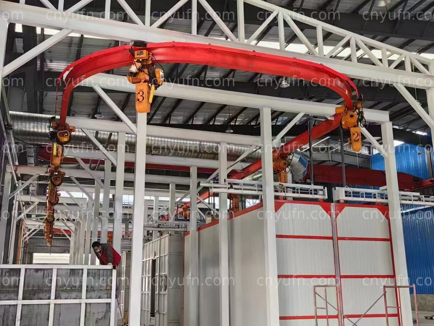 hoist component coating line