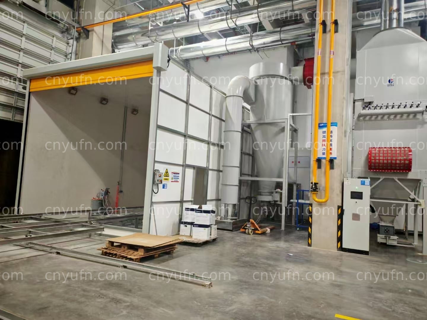 large workpiece powder coating line
