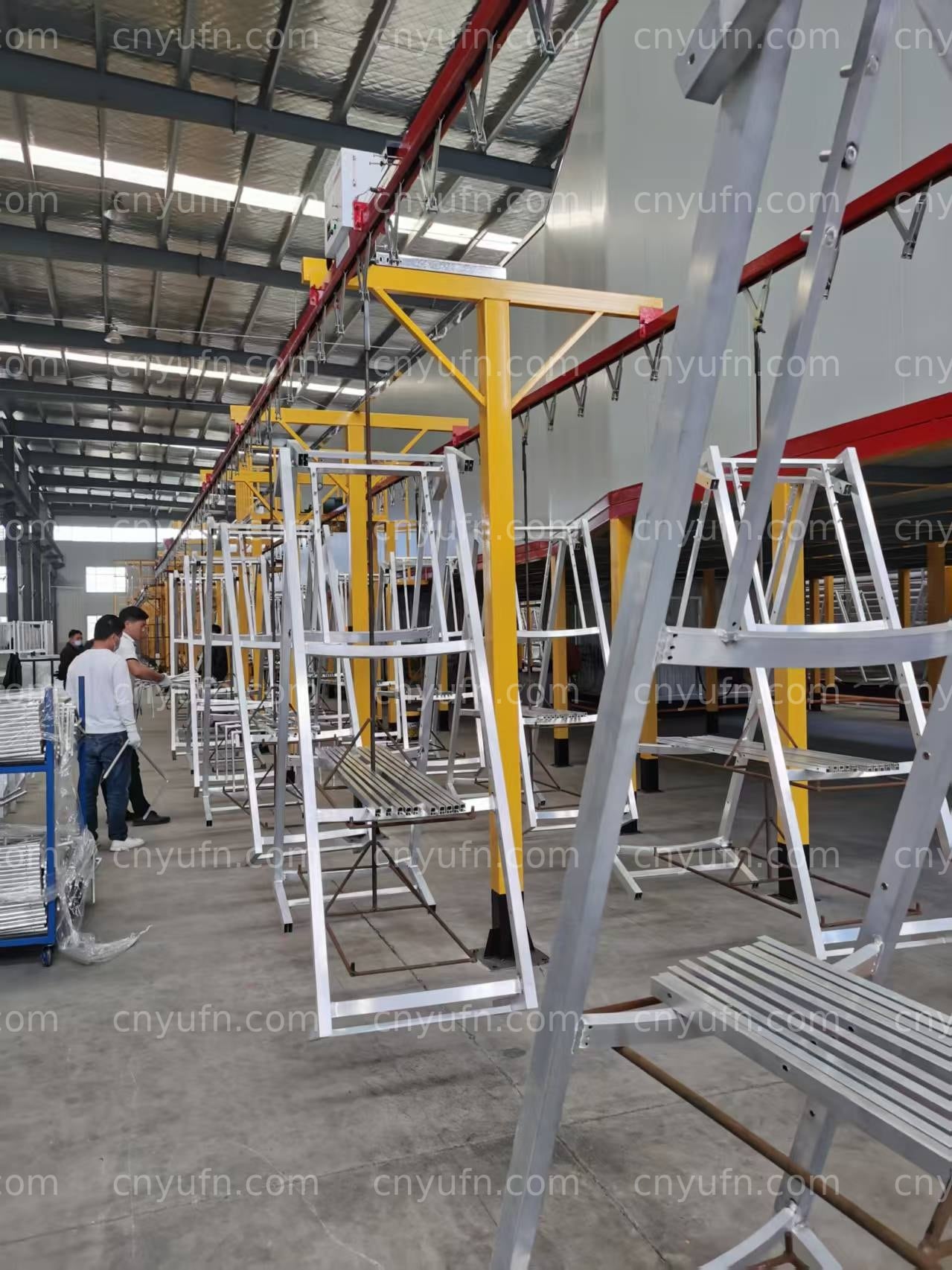 lounge chair powder coating line