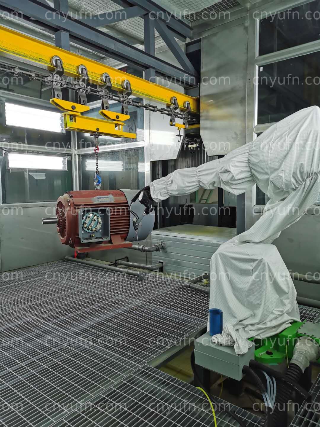 motor pump robotic spray line one
