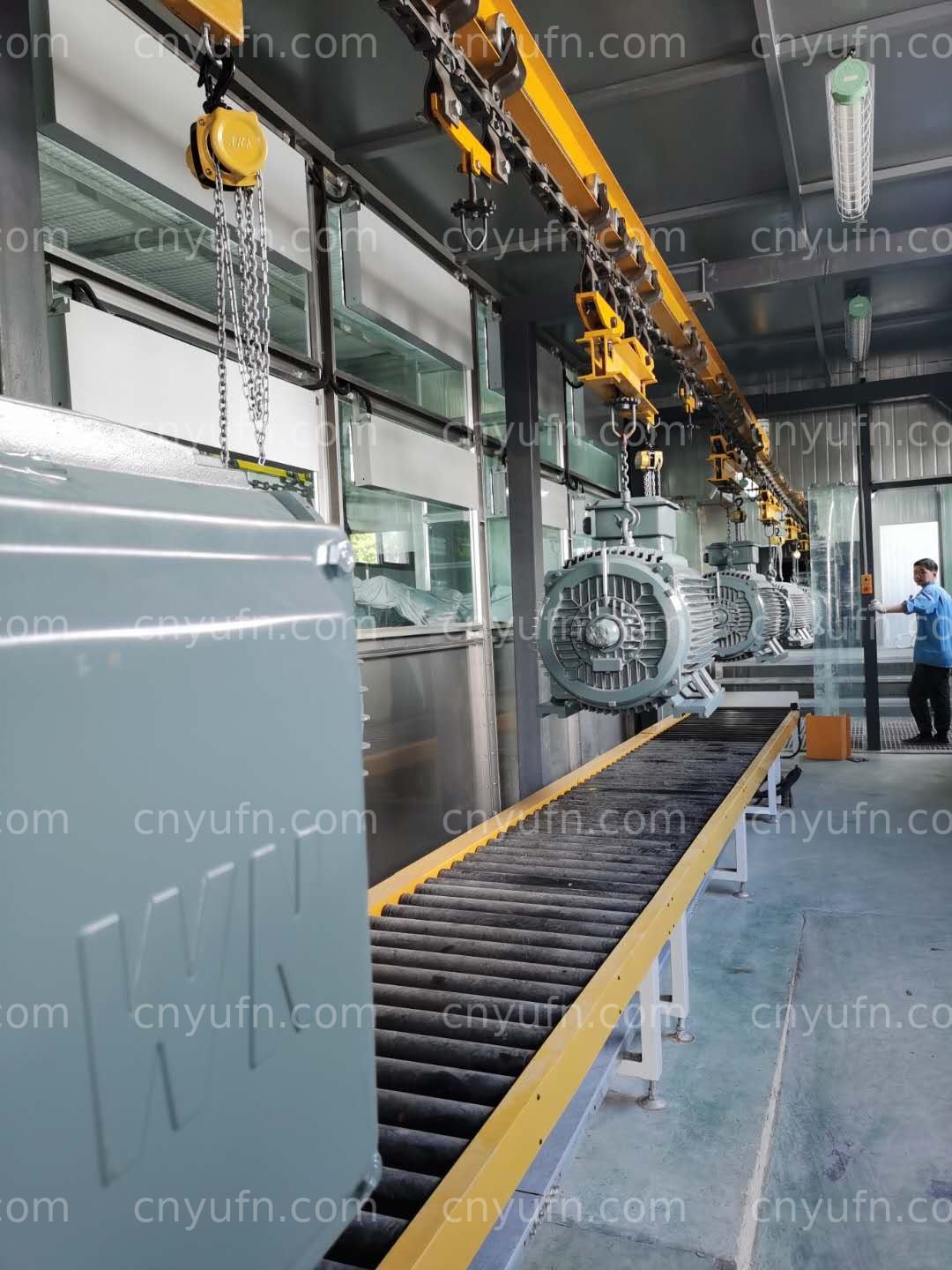 motor spray coating line two