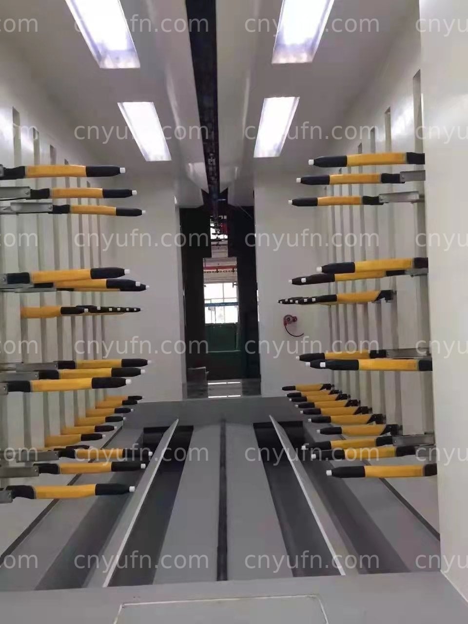 powder coating booth system front