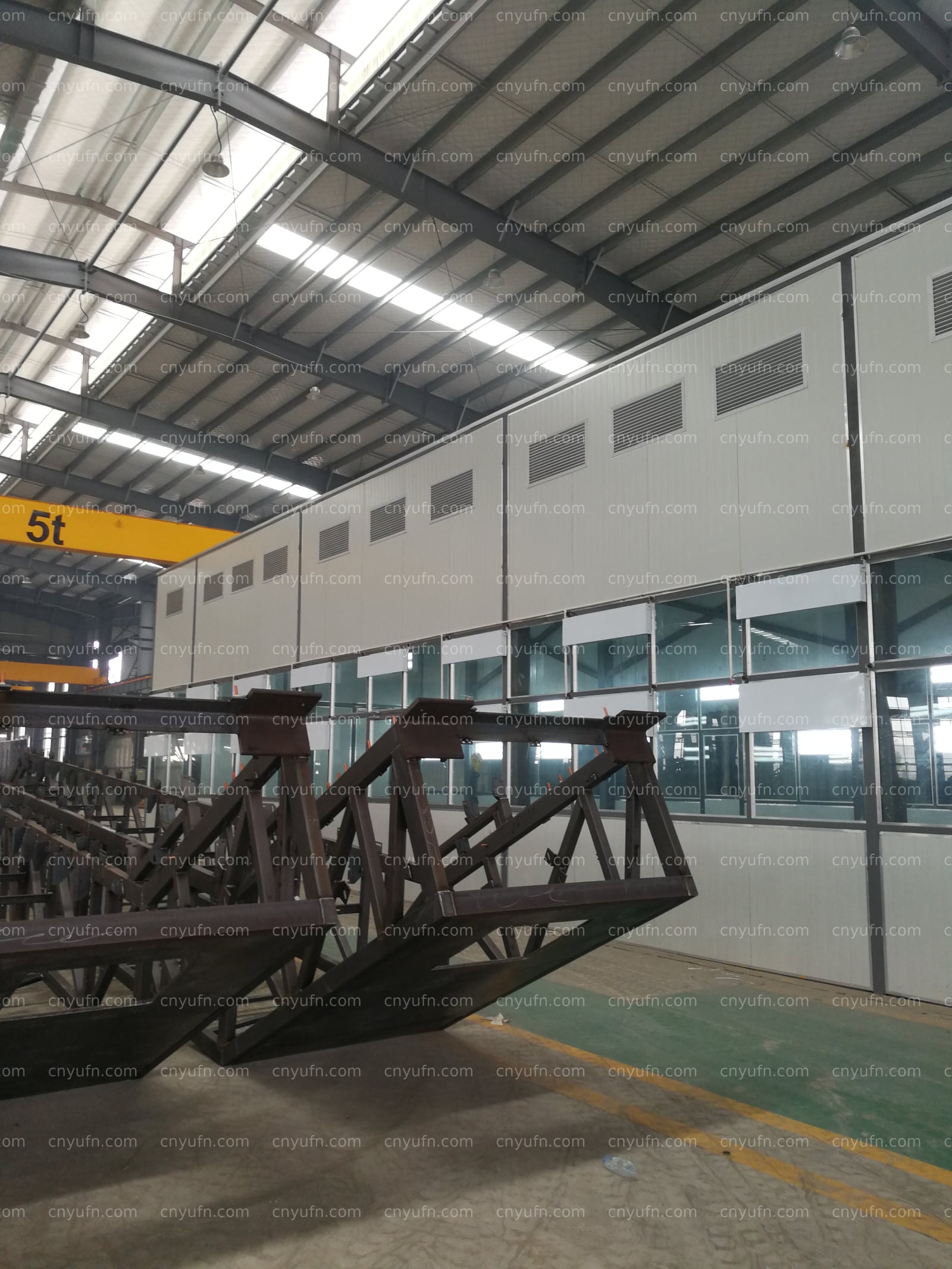 truss structure paint booth