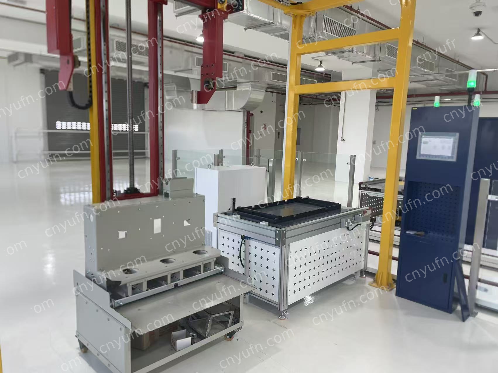 VCB Assembly Workflow with Running-In Test Room and Lifting Unloading Machine